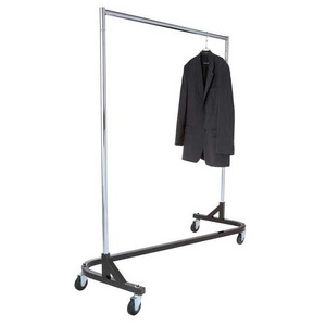 Heavy Duty Rolling Clothing Garment Z Rack for Displaying Clothing