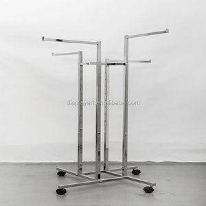 4 way display garment retail clothing rack for shop