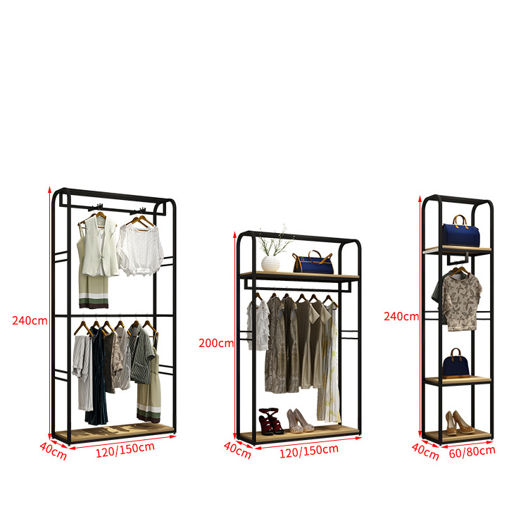 Factory Custom Boutique Clothing Rack Shelf for Clothes Shop Fittings and Display