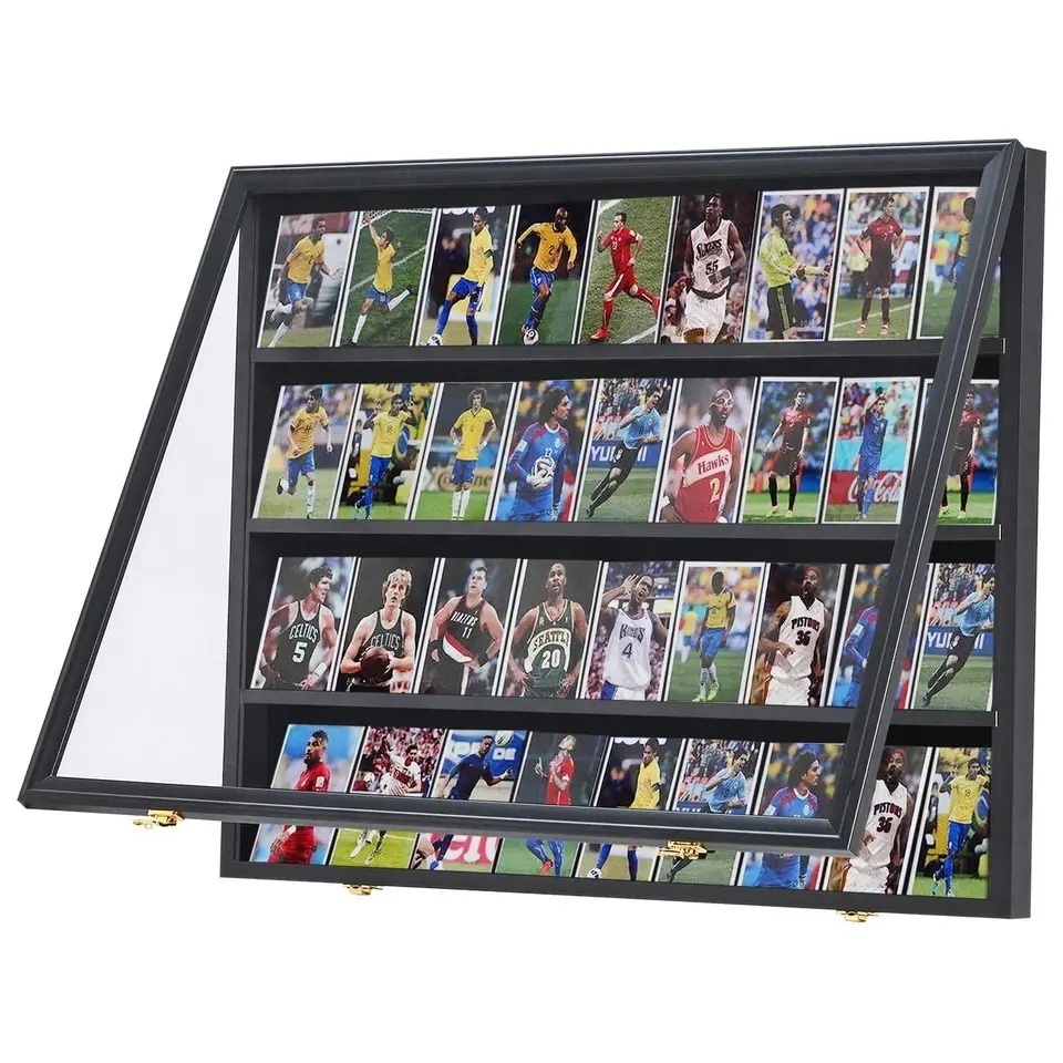 Hot Sale Custom Trading Card Storage Display Case Wall Display Holder For Basketball Football 36 Graded Sports Cards