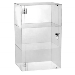 Custom Locking Acrylic Display Cabinet Locking Acrylic Showcase Clear Acrylic Display Case With Lock