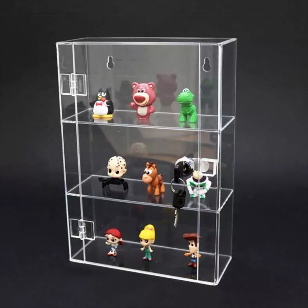 Custom Locking Acrylic Display Cabinet Locking Acrylic Showcase Clear Acrylic Display Case With Lock