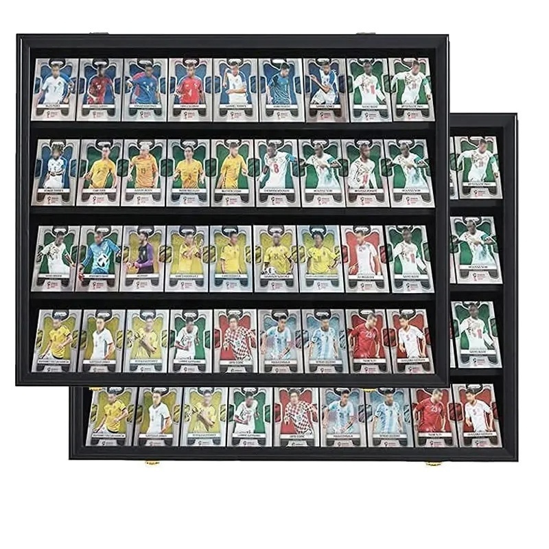 Hot Sale Custom Trading Card Storage Display Case Wall Display Holder For Basketball Football 36 Graded Sports Cards