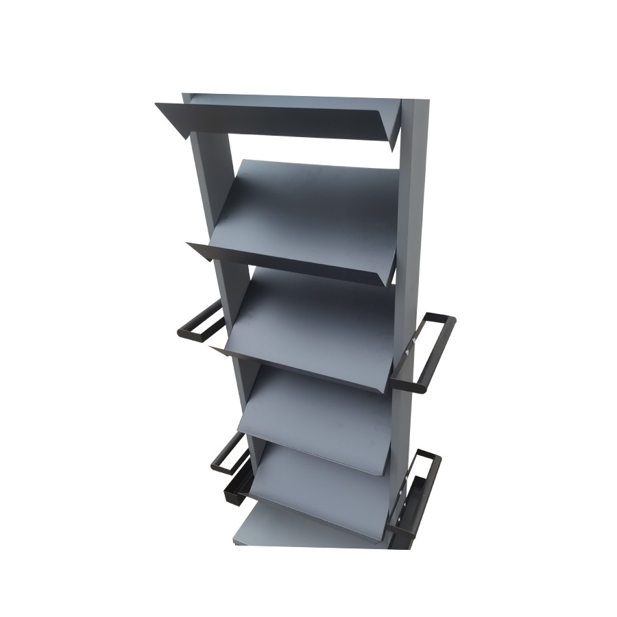 retail store metal 6 tier shelf stand on wheels for umbrella rack display