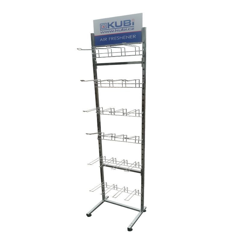 Best Selling Hat Socks Floor Standing Display Stand Retail Store Grid Metal Wire Display Racks With Hooks