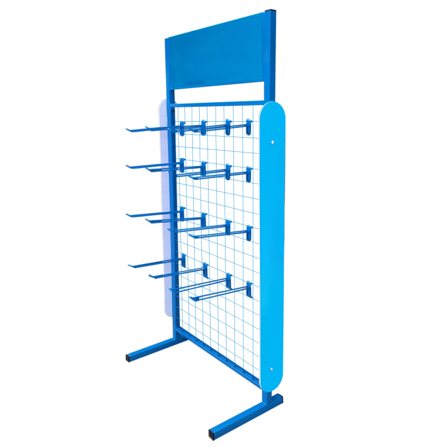 Grocery Store Floor Display Racks With Hook Metal Wire Socks Hanging Rack With Pegs