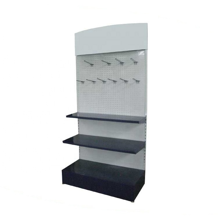 Custom Metal Perforated Hook Electrical Tools Display Rack Hardware Shops Power Tool Pegboard Stand