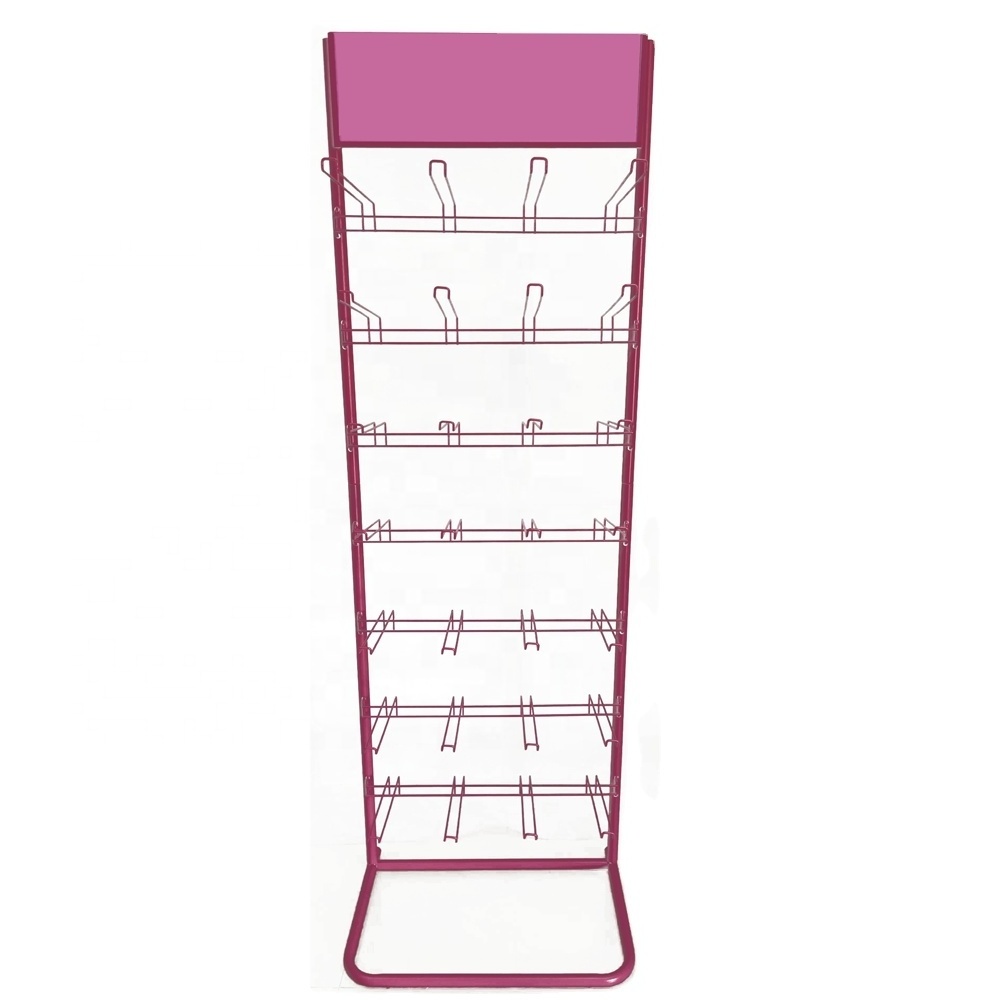 Floor Wire Hook Display Stands for Hanging Items/custom Display Racks Custom Retail Metal Shop Customized Candy Rack Permanent