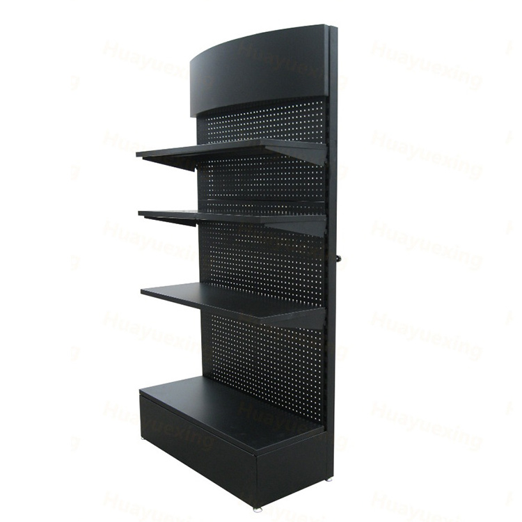 Shelving Gondola Unit Used Pegboard Display Stand Hardware Display Racks for Shops Heavy Duty Metal Powder Coating Powder Coated