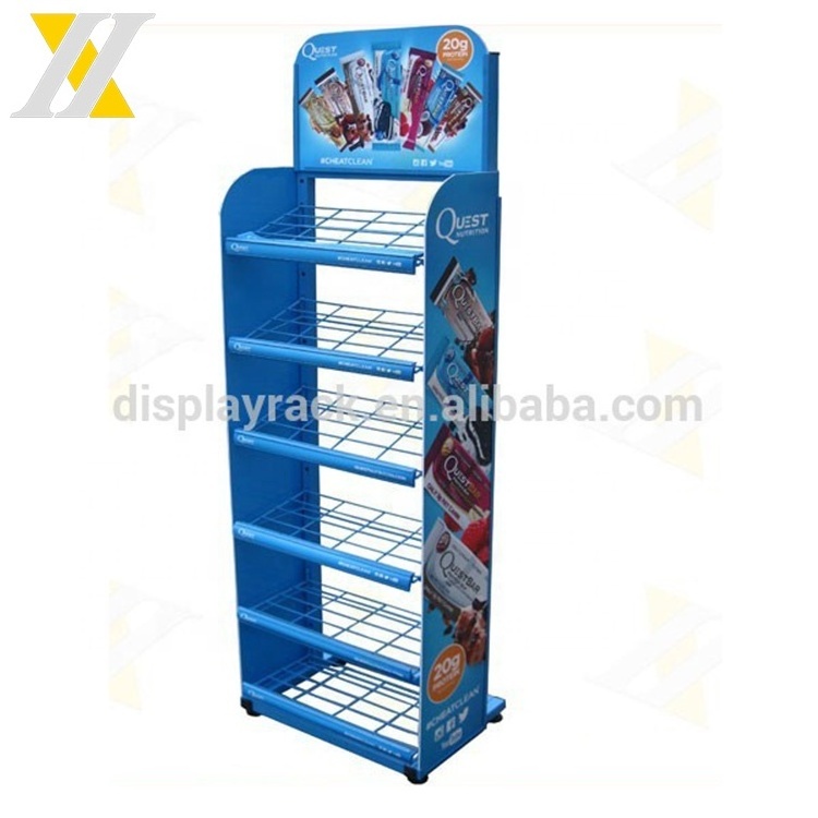 Wire Adjustable Shelf Racks Display Portable Supermarket Display Rack Potato Chip Snack Metal Retail Store Display Racks