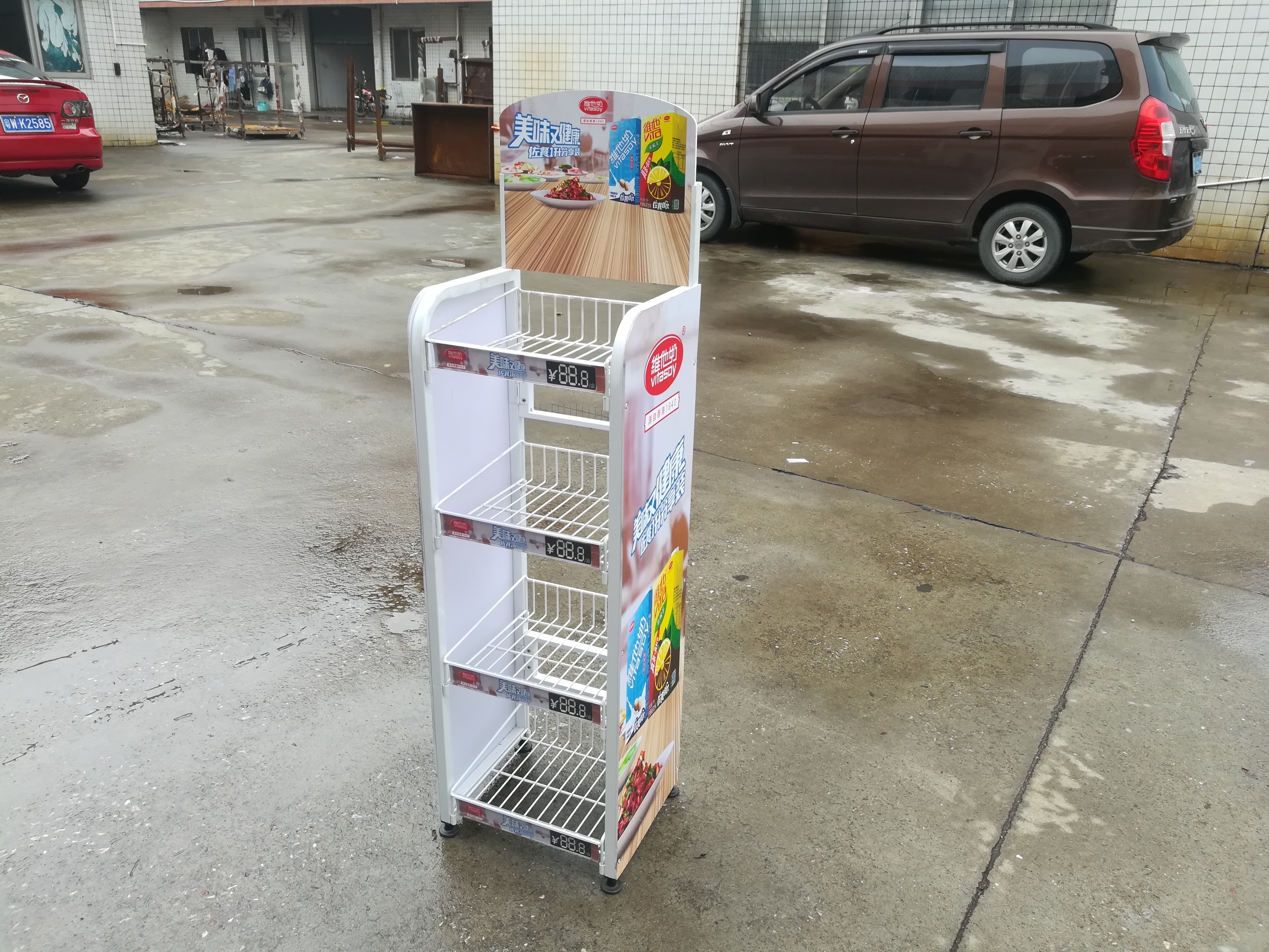 Wire Adjustable Shelf Racks Display Portable Supermarket Display Rack Potato Chip Snack Metal Retail Store Display Racks