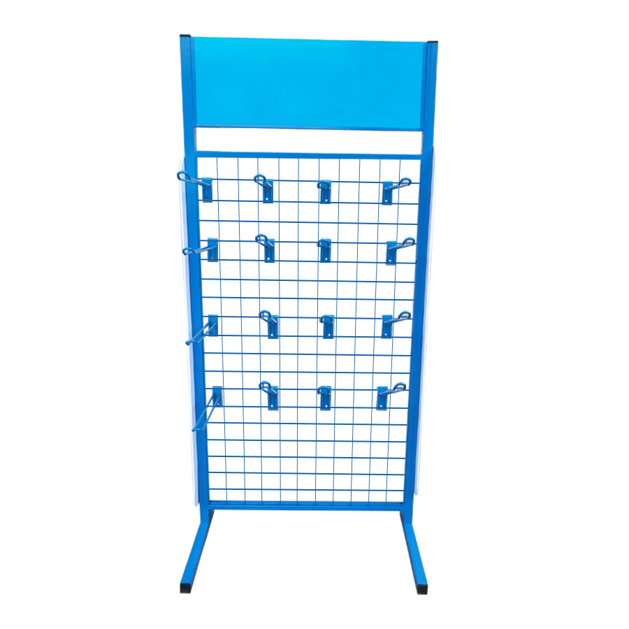 Grocery Store Floor Display Racks With Hook Metal Wire Socks Hanging Rack With Pegs