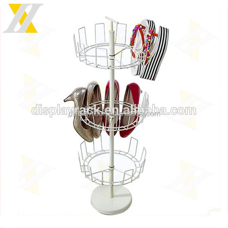 Customize Free Stand Metal Material Men's Shoes Display Stand Skate Shoes Display Rack