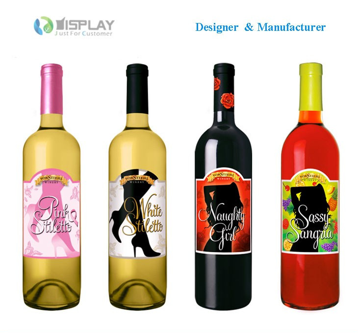 Wholesale custom Printed cosmetic Logo Sticker waterproof Self Adhesive Vinyl Roll bottle packaging Label stickers