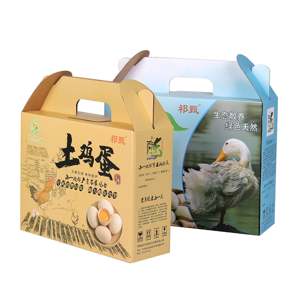 Wholesale colored printed foldable empty chicken eggs paper packing box duck goose quail egg gift shipping cartons box for sale