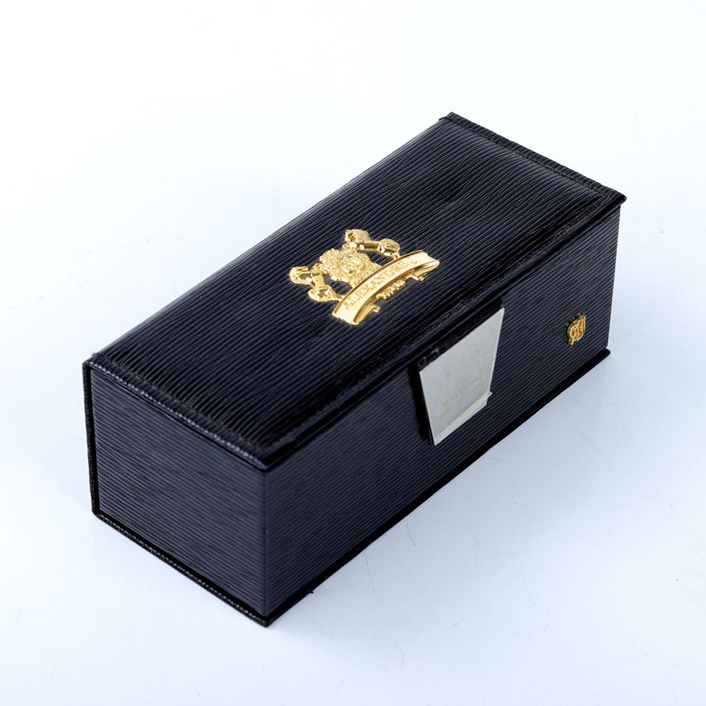 Gift Packaging Box Wine Bottle Packaging Box Custom Handmade Beverage Wood Leather Black Texture Paper Wooden & Bamboo Boxes