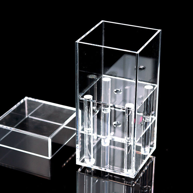 Hot sale products china wholesale acrylic storage box rose acrylic flower box small clear flower box custom