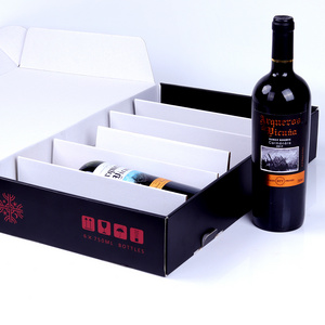 Customized Rigid Shipping Liquor Bottle Gift Packaging High Quality Wine Gift Box Luxury WHISKY Box Fine Wine 6 Pack Boxes JC