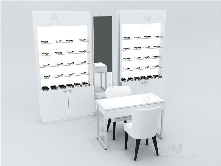 Bespoke Free Standing Optical Shop Design Display Showcase Eyeglasses Display Rack Stand