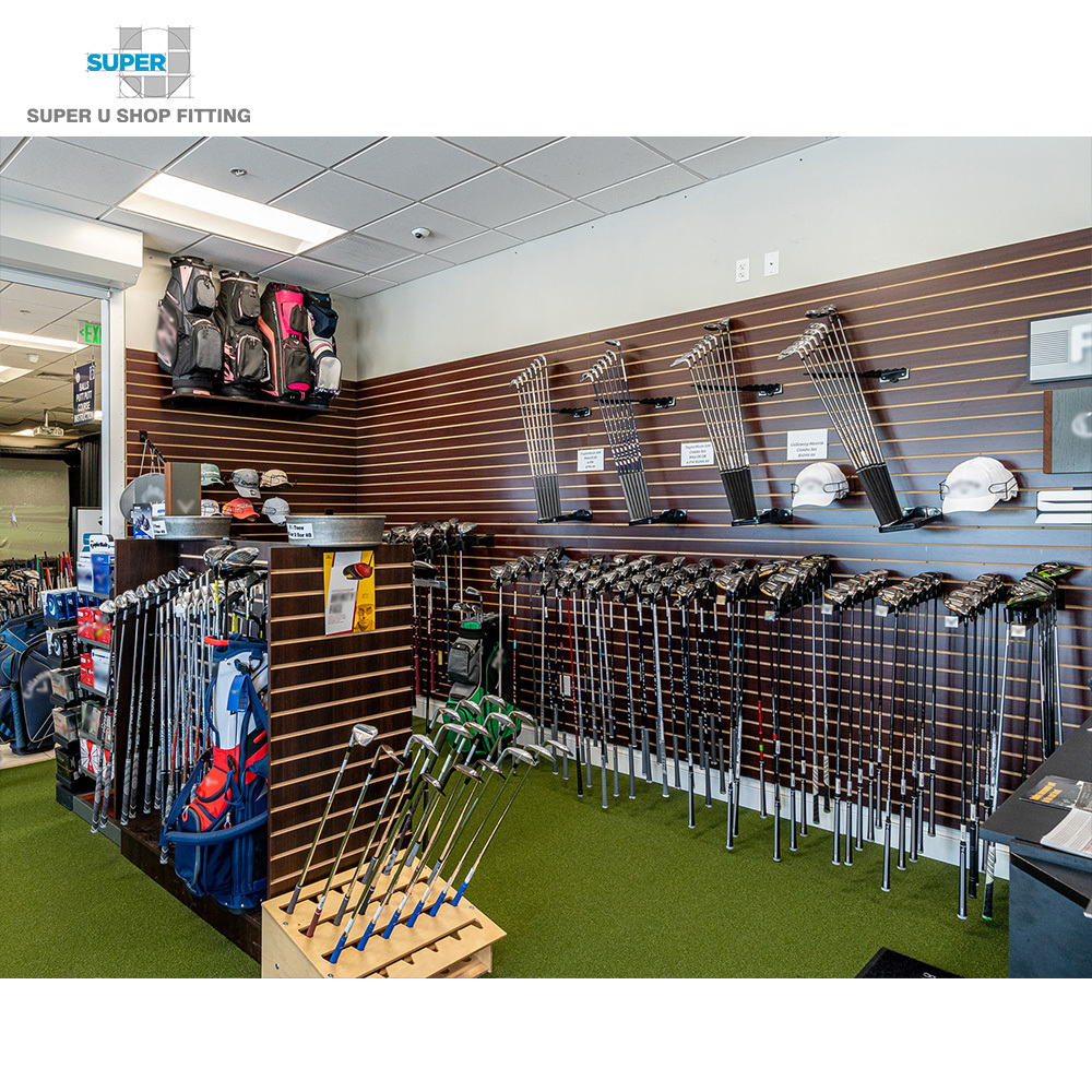 Wholesale Retail Golf Stick Shop Fittings Custom Golf Club Backpack Floor Display Stand