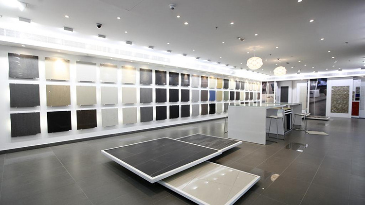 Quality Flooring Stone Tile Display Stand Ceramic Floor Tiles Display Racks for Home Decor Showroom