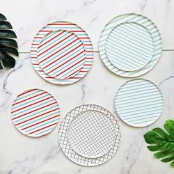 Event & Party Supplies High Quality 8pcs 7 Inch Disposable Paper Pizza Plates Paper Dishes & Plates Food Level