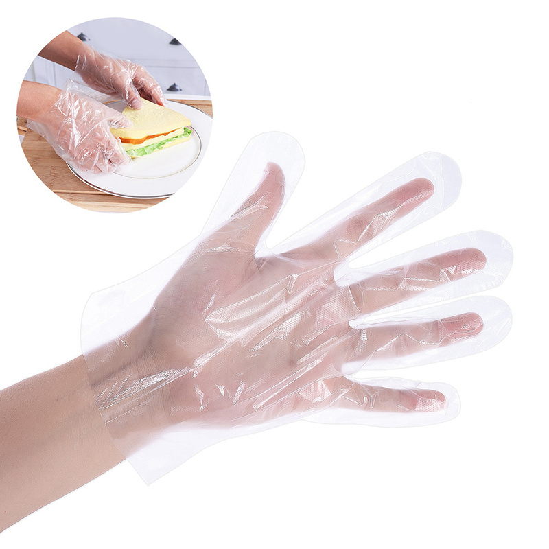 Disposable Plastic PE Gloves Food Prep Glof Pe Poly Gloves For Cooking Cleaning