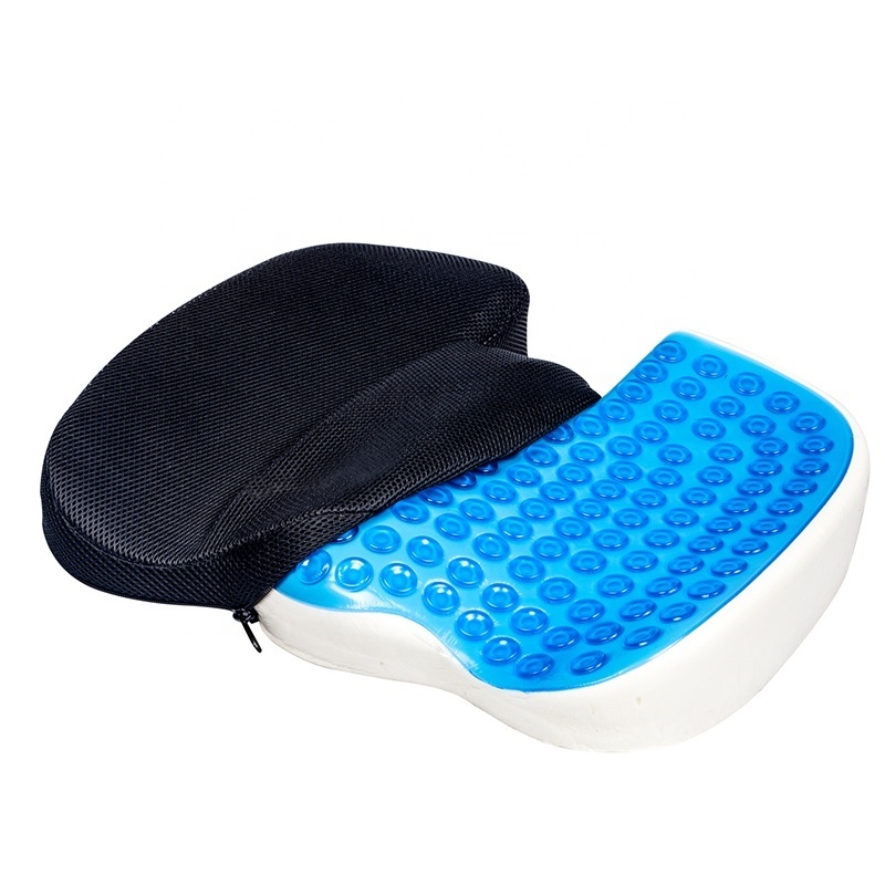 Office Chair Coccyx Orthopedic Cooling  Comfort Silicone Car gel seat cushion