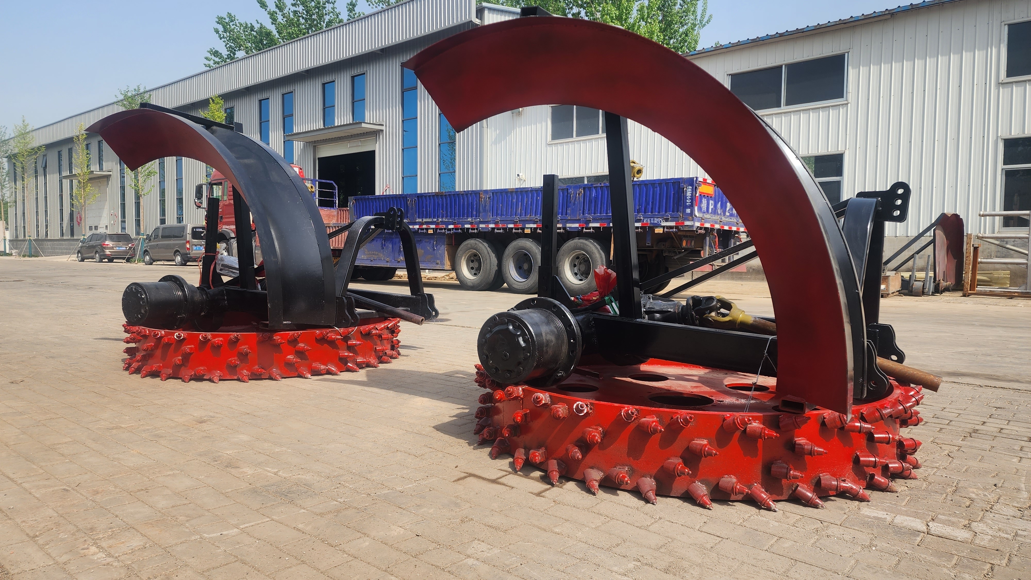 Round disc trencher for tractor Concrete trencher machine