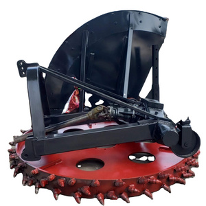 Round disc trencher for tractor Concrete trencher machine