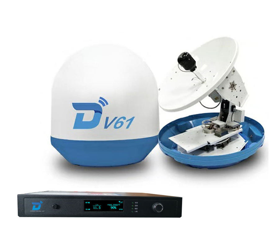 Ditel V61 0.6m satellite dish antenna vessel high speed internet satellite antenna wifi yacht internet connection at sea