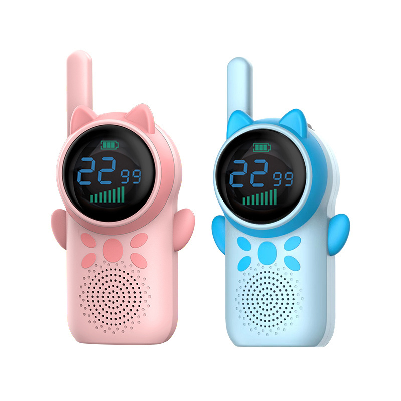 Children's Kids Walkie Talkies Toys Birthday Gift Two Way Radio Wireless Rechargeable Walkie Talkie for Girls Boys