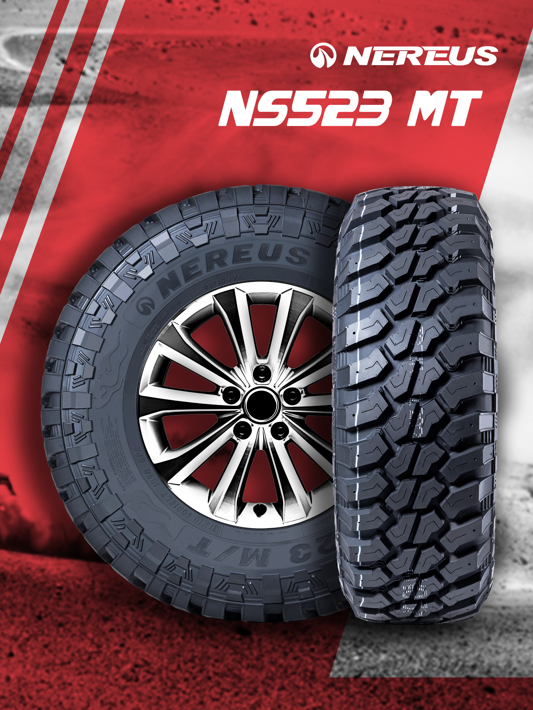 4WD off the road Mud terrain tyres LT215/85R16 LT235/75R15 LT235/85R16 31*10.50R15LT  M/T tires with POR