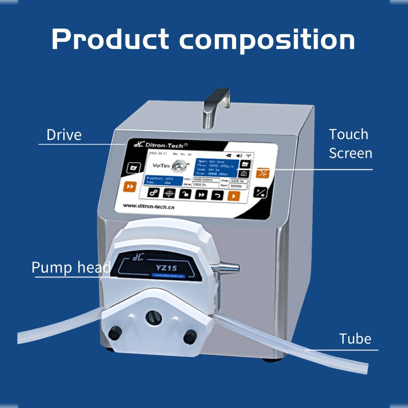 Ditron Touch screen yogurt drink control pump liquid filling machine