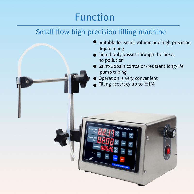 Ditrontech GR1-6B Soy sauce oil olive oil dispenser 20mL liquid  filling machine peristaltic pump filling machines