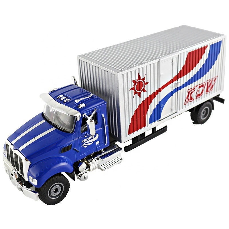 1/50scale City Alloy Van Transporter Model Truck Mini Diecast Metal Container Truck Transport Vehicle Toys