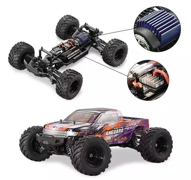 1/12 Big Wheel Rc Car HBX 903A 2.4GHz 2CH 4X4 45KM/H High Speed Brushless Rc Off-Road Racing Truck