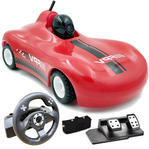 WiFi FPV Spy Car with Real-Time Camera HDMI Digital Image Transmission VR Camera Car(Pedal/Steering Wheel)