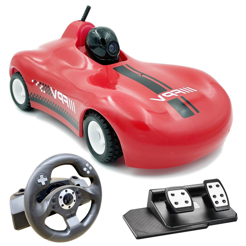 WiFi Real-Time Video Spy Car 1/28 5.8G 40CH APP FPV Camera Racing Car With Petal/Steering Wheel