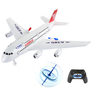 A380 Airbus Aircraft Model Toys 2.4GHz 2.5CH 6-Axis Gyro RTF EPP Rc Airplane Gliders Model with Lights