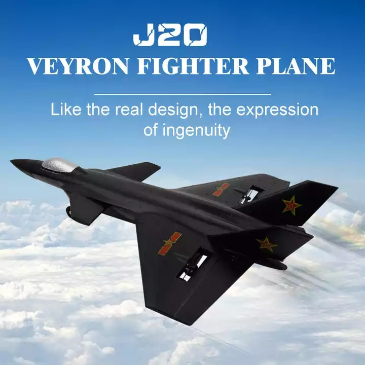 Wireless RC Fighter Glider Toy J20 FX830 Veyron Plane EPP Foam Anti-collision Airplane for Kids