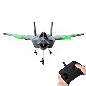 Rc Foam Aircraft FX622 F22 Plane 2.4GHz 2CH Rc Camouflage Fighter Plane Glider Airplane Model Toy with Lights