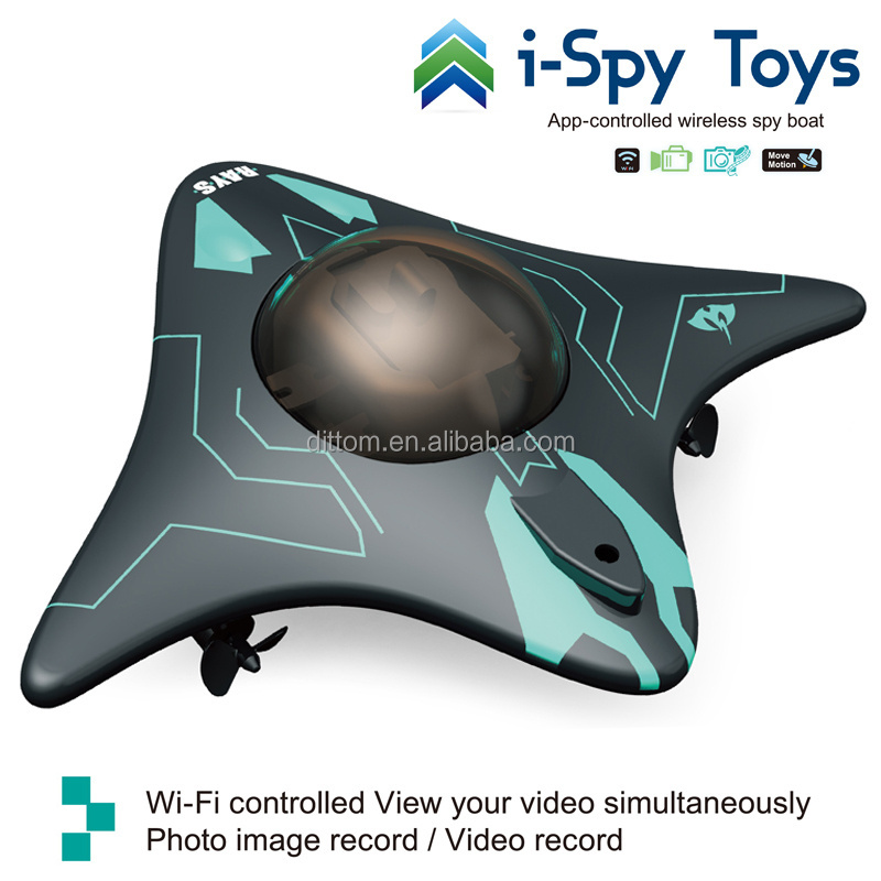 i-Spy Camera Boat Underwater 6CH WiFi FPV Spy Boat With Real-Time 0.3MP Camera