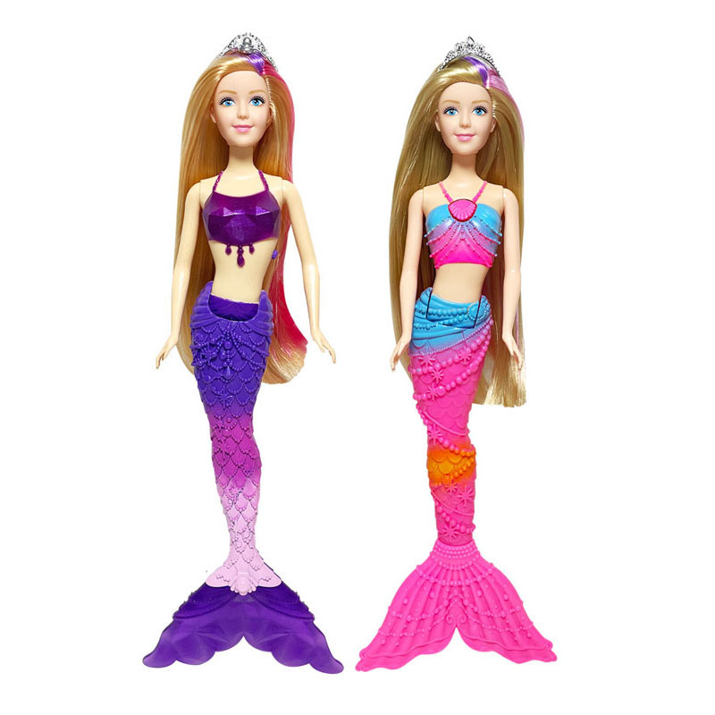 Mermaid Princess 11.5CH 2PCS Beauty Doll Set Play House Toy Fashion Lovely Dress Up Toy