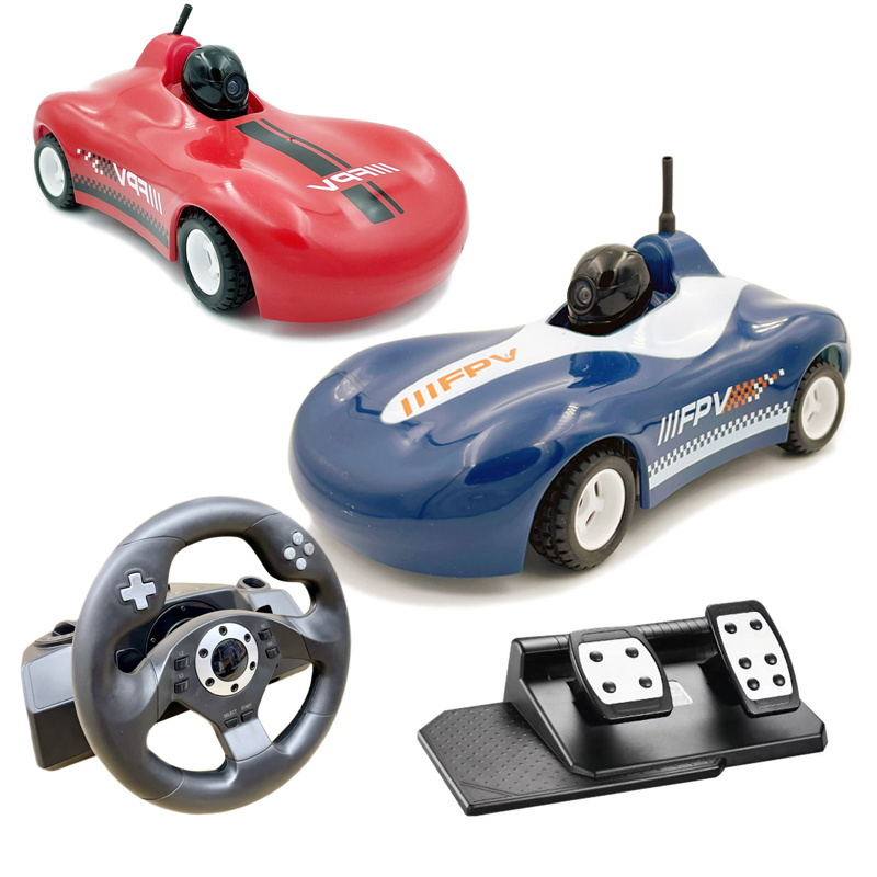 WiFi Real-Time Video Spy Car 1/28 5.8G 40CH APP FPV Camera Racing Car With Petal/Steering Wheel