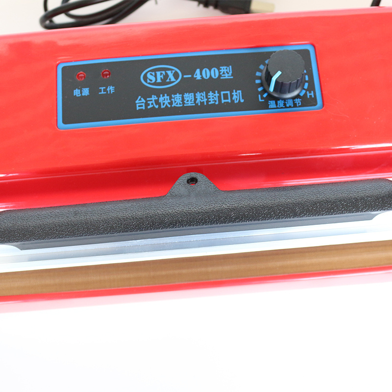 SF-400 Popular Hand-Operated Impulse Heat Sealer - Manual Household Bag Sealing Machine Available for Purchase