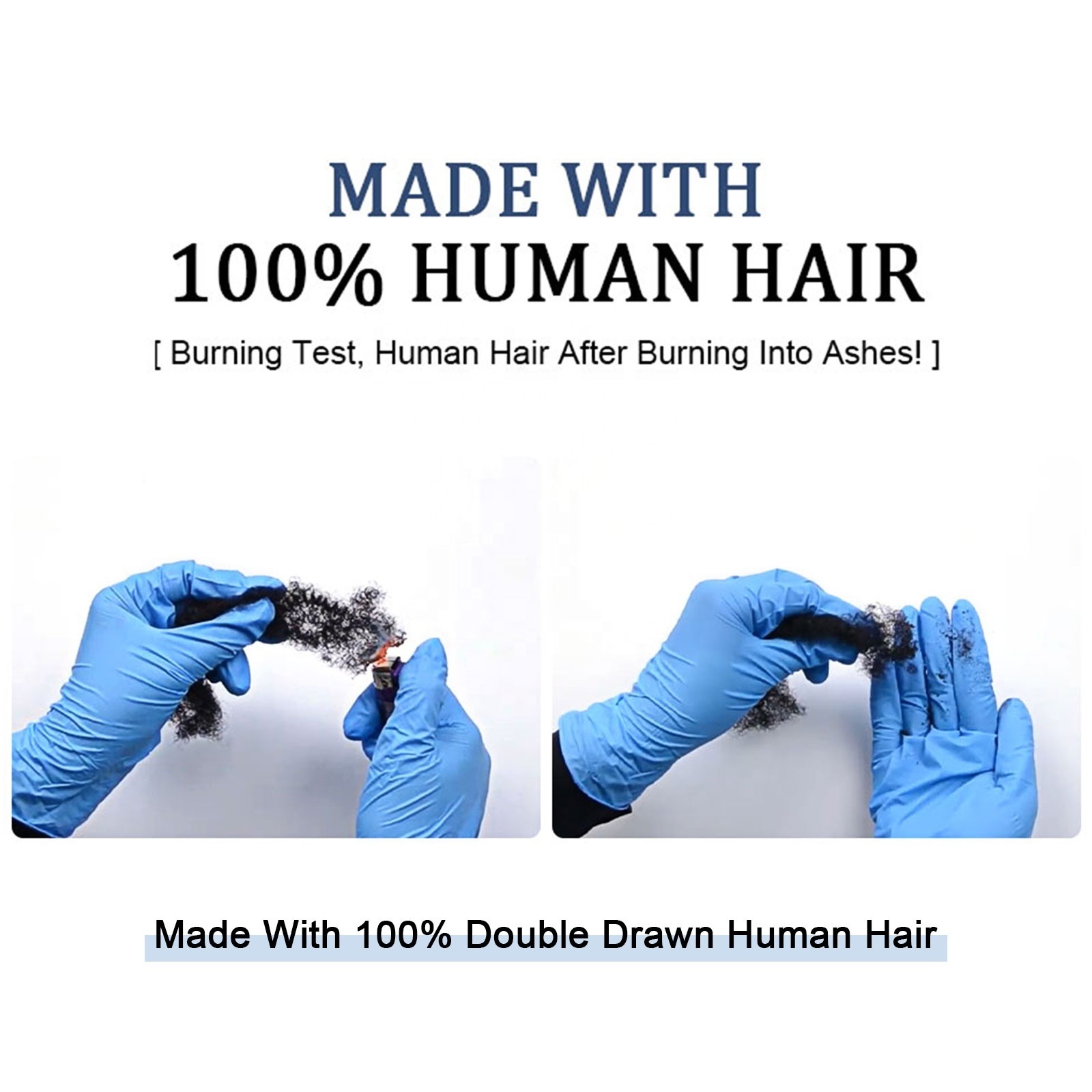 Double Drawn Afro Kinky Human Hair for Dreadlocks Ideal for Making Locs Repair Extensions Twist Braids Braiding 613 Blonde