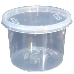 4 oz Small Sauce Containers with Lids for Take Away To Go Cup Round Plastic Sauce cup With Lids Disposable and Reusable