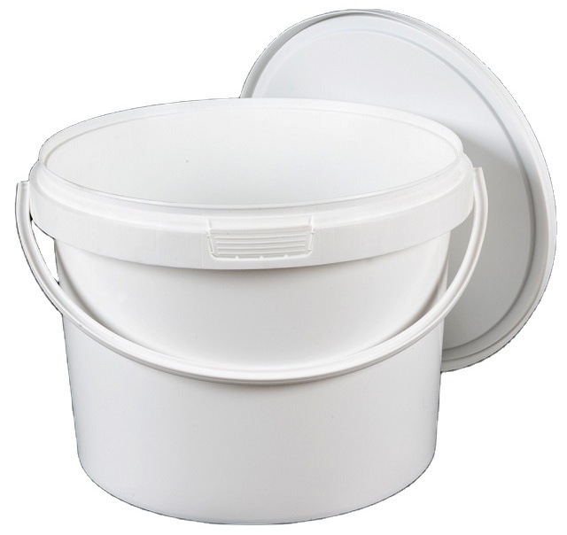 4 Gallon Bucket with Lid Food Grade Safe Material Plastic Pail with Handle White Clear Black Custom Color Logo Durable