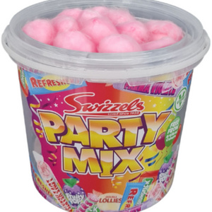 85 oz Cotton Candy Buckets with Lid for Cotton Candy Popcorn Snacks Ice Cream Packaging Clear Custom Printed Bucket with Handles